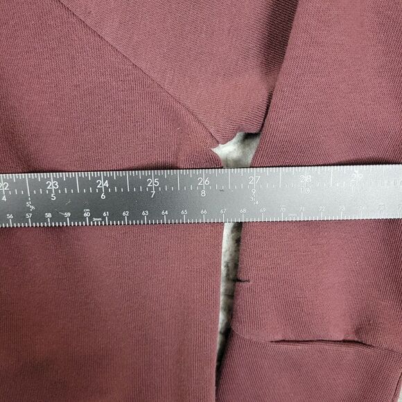 Nike Top Womens 2X Burgundy Plus Dry Versa Cropped Training Pullover Sweatshirt - Picture 4 of 10